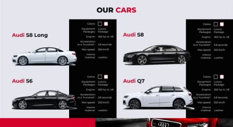website design for automobile company